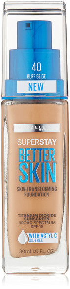 Maybelline New York Superstay Better Skin Foundation Buff Beige 1 Fluid Ounce