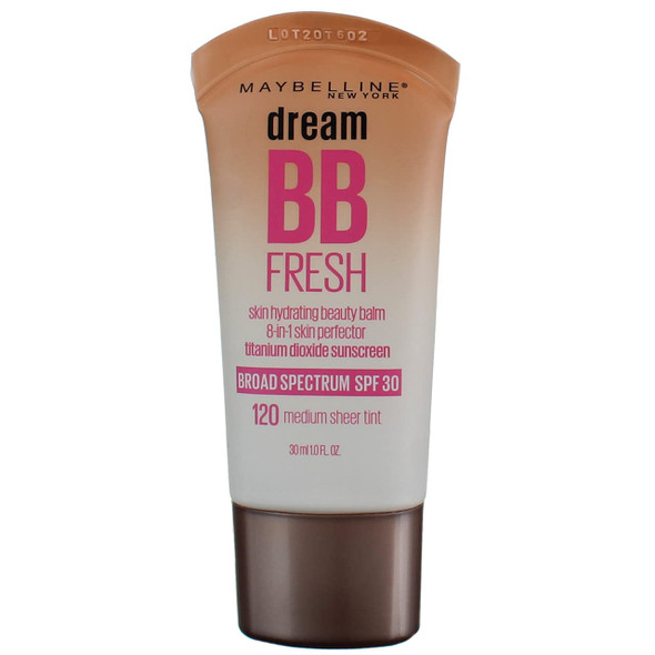 Maybelline Dream Fresh BB 8in1 Beauty Balm Skin Perfector SPF 30 Medium 1 oz Pack of 2