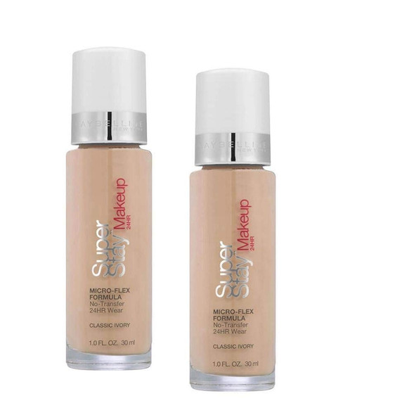 Maybelline SuperStay Foundation  Classic Ivory  2 Pack