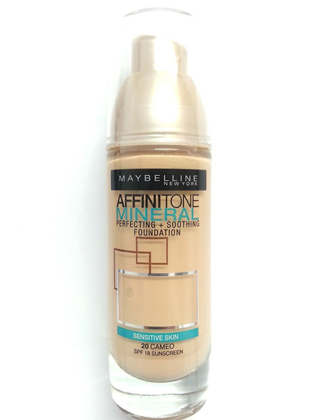 2 x Maybelline Affinitone Mineral Foundation SPF18 30ml  020 Cameo