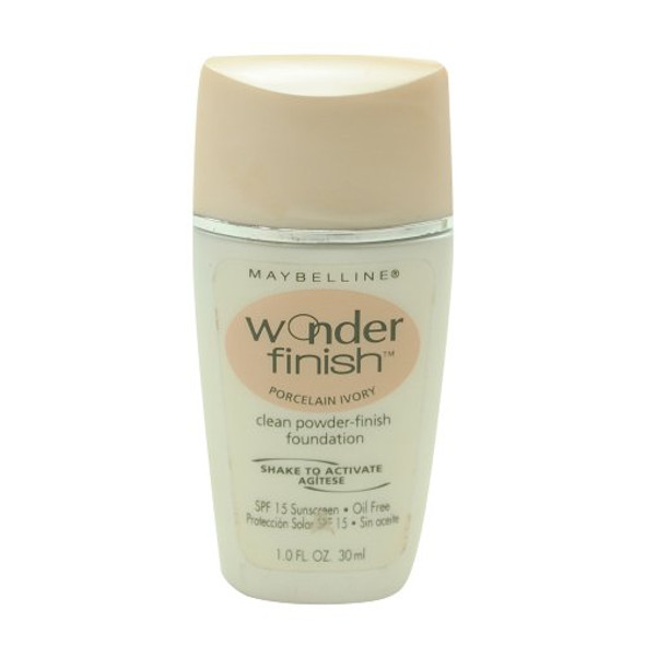 Maybelline Wonder Finish Clean PowderFinish Foundation Porcelain Ivory 1.0 FL. OZ. 30 ml