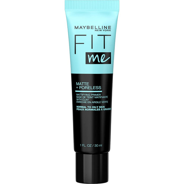 Maybelline New York Fit Me Matte  Poreless Mattifying Face Primer Makeup With Sunscreen Broad Spectrum SPF 20 Clear 1 Fl Oz