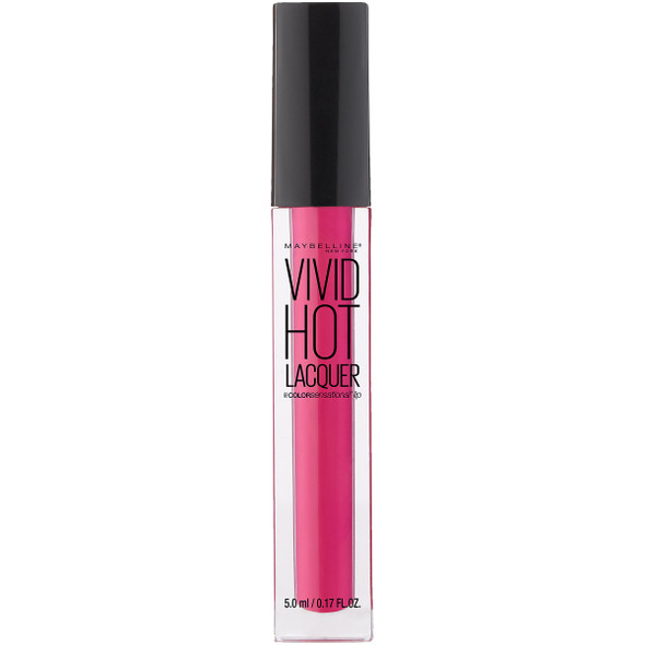 Maybelline New York Color Sensational Vivid Hot Lacquer Lip Gloss Sassy 0.17 Fluid Ounce