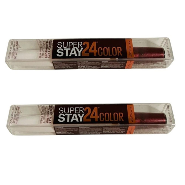 Pack of 2 Maybelline New York SuperStay 24 2Step Liquid Lipstick Coffee Edition Mocha Chocolatte  335