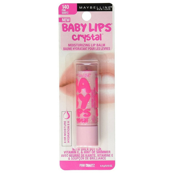 Maybelline New York Baby Lips Crystal Lip Balm Pink Quartz 140 0.15 oz Pack of 6