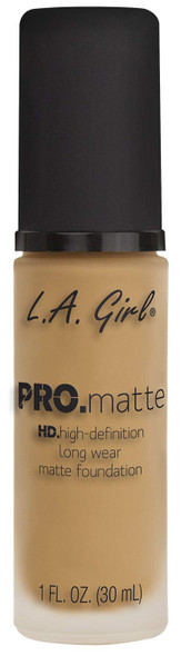 L.A. Girl Pro Matte Foundation Natural Medium Beige  1 Fluid Ounce