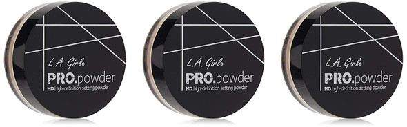 L.A. Girl Pro High Definition Setting Powder Banana Yellow 0.17 Oz Pack of 3 GPP920