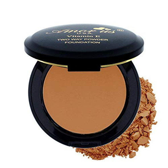 Amorus Vitamin Infused Two Way Powder Dual Coverage Foundation Chestnut