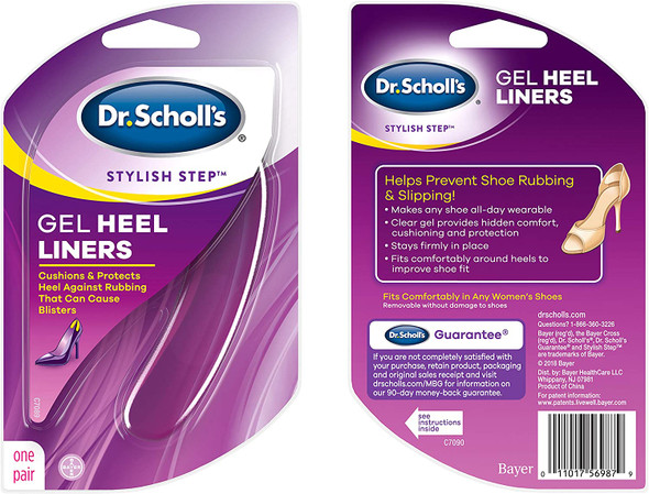 Dr. Scholls Stylish Step Gel Heel Liners 1 Pair  One size fits all