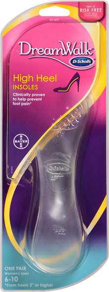 Dr. Scholls DreamWalk High Heel Insoles Size 610 1 pair from heels 2 or higher