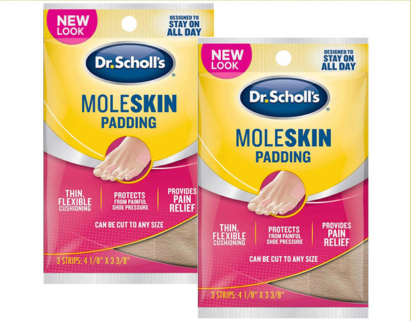 Dr. Scholls Moleskin Plus 6 strips by Dr. Scholls