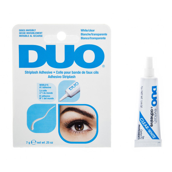 Duo Strip Lash Adhesive White/Clear for Strip False Eyelash 0.25 oz 1Pack