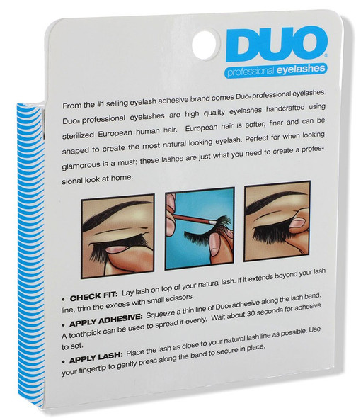 DUO Lash Kit D12 Thin and Wispy Fake Eyelash and Adhesive Set