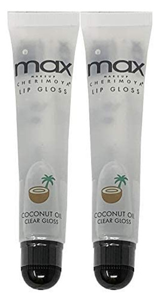 2Pack MAX Makeup Cherimoya Lip Polish Coconut Oil Clear Gloss