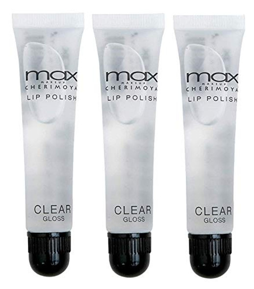 Cherimoya MAX Makeup Clear Lip Polish bulk 3 Pieces