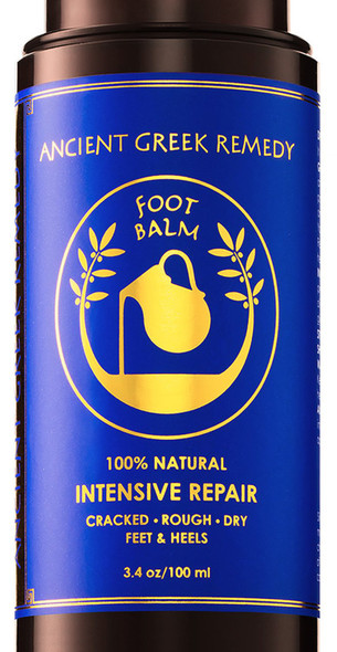 Organic Foot Cream Made of Olive Almond Grapeseed Lavender  Vitamin E Oil. Balm Moisturizer for Cracked Dry Feet Hands Heels Elbows Nails Knees. Natural Foot Care lotion 3.4 Oz