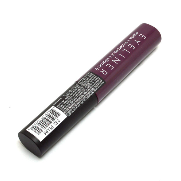 Italia Deluxe Makeup 1 Classic Liquid Eyeliner 232 Matte Plum Eye Liner Vitamin E  ZipBag