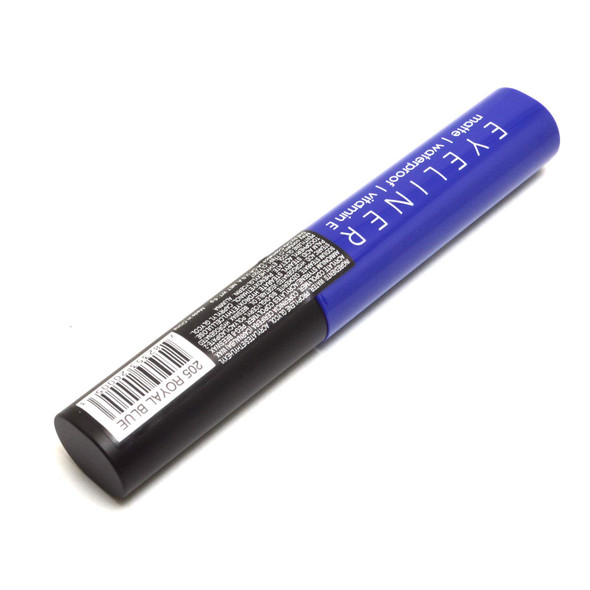 Italia Deluxe Makeup 1 Classic Liquid Eyeliner 205 Matte Royal Blue Eye Liner Vitamin E  ZipBag