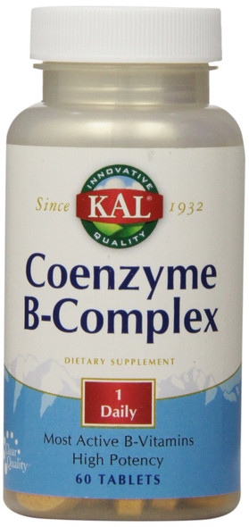 KAL Coenzyme B-Complex VegCap, 60 Count