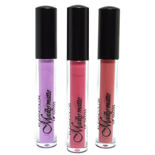 Beautiful Bold Pigment 3 mixed Color of Madly Matte Liquid Lip Gloss lipgloss Stick BeutiYo  Free ZipBag NEW3LG11