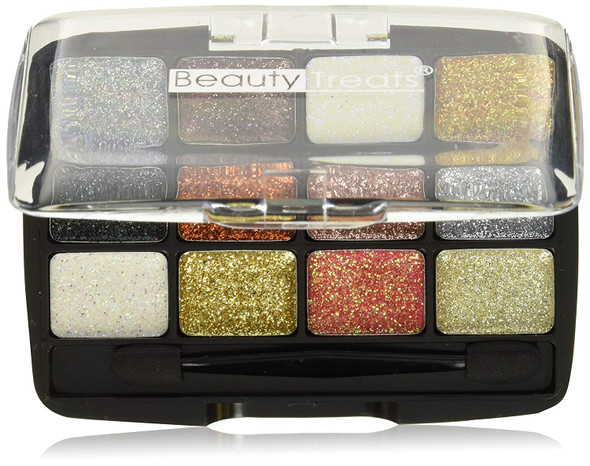 BEAUTY TREATS 12 Colors Glitter Palette  Gemstone