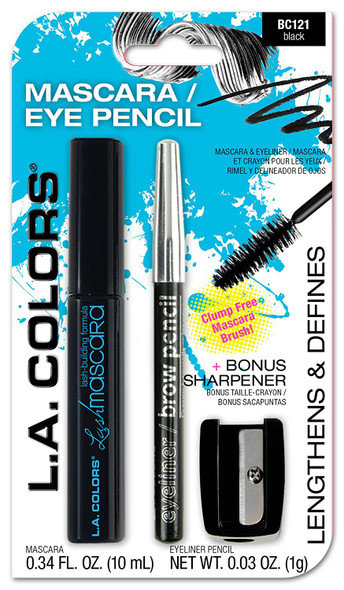 L.A. COLORS Mascara Eyeliner Pencil  Sharpener Black 1 Ounce