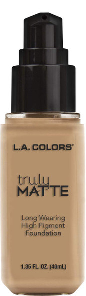 L.A. COLORS Truly Matte Foundation Soft Beige 1.35 Fl. Oz.