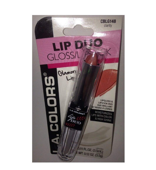 L.A.Colors Lip Duo Gloss/Lipstick CBLG148 Clarity