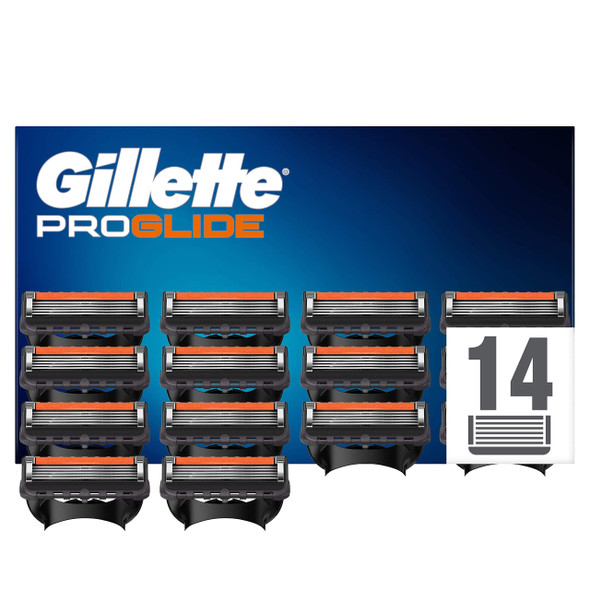 Gillette Fusion ProGlide Men’s Razor Blades with Precision Trimmer, Pack of 14 Refill Blades (Suitable for Mailbox)