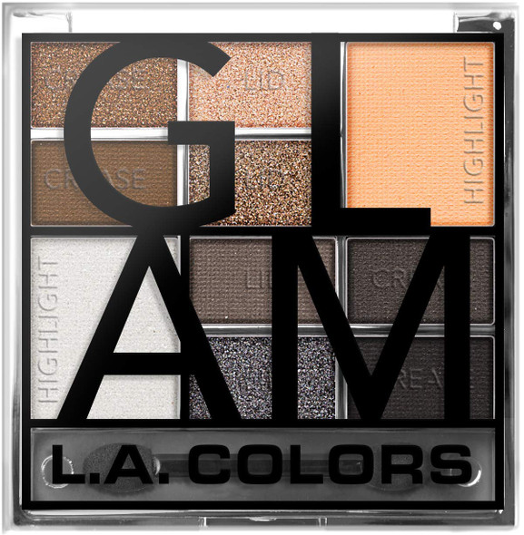 L.A. COLORS Color Block Eyeshadow Palette Glam
