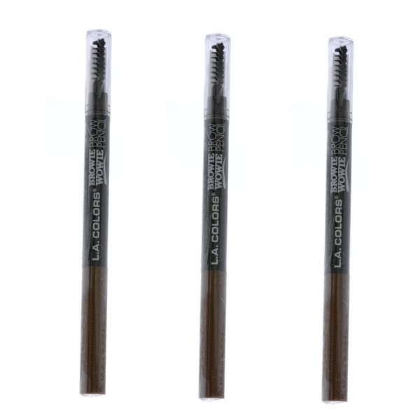 L.A. Colors Browie Wowie Brow Pencil Dark Blonde 3 Pcs