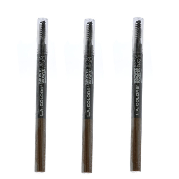 L.A. Colors Browie Wowie Brow Pencil Taupe 3 Pcs