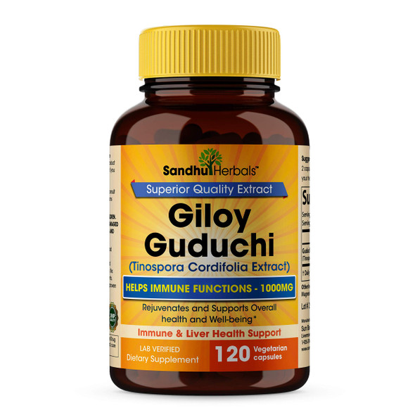 Giloy Guduchi Tinospora Cordifolia Supports Immune Health Vegetarian Capsules 120 Ct