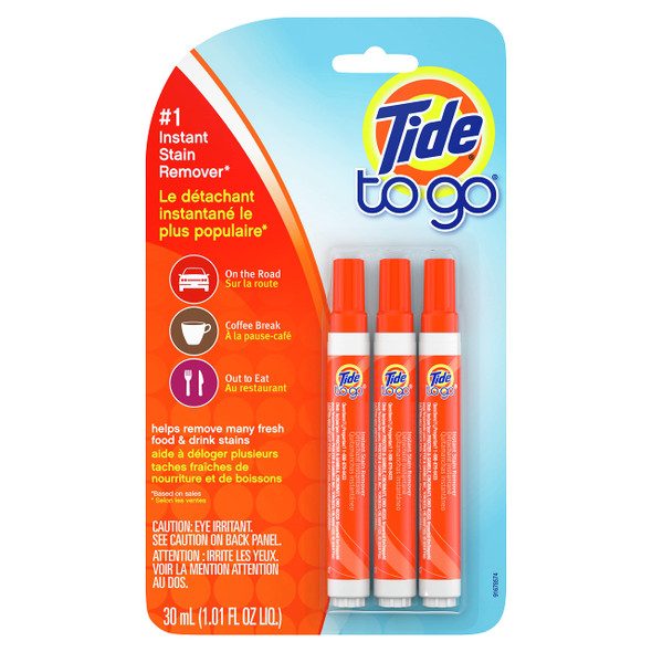 Tide To Go Instant Stain Remover Liquid Pen, 3 Count