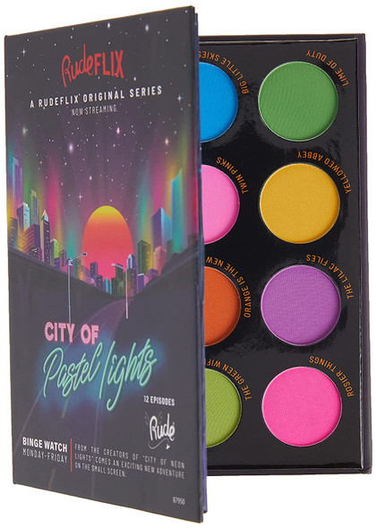 RUDE  City of Pastel Lights  12 Pastel Pigment  Eyeshadow Palette