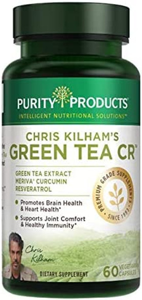 Green Tea CR Green Tea  Curcumin  Resveratrol  Purity Products  Chris Kilham  Packed with Joint Supporting Benefits of Meriva Curcumin  Promotes Joint Comfort  60 Vegetarian Capsules