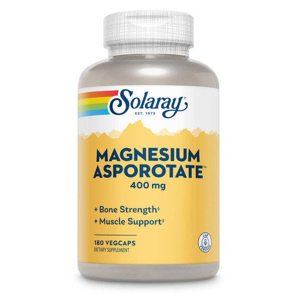 Solaray Magnesium Asporotate 400 mg  180 VegCaps