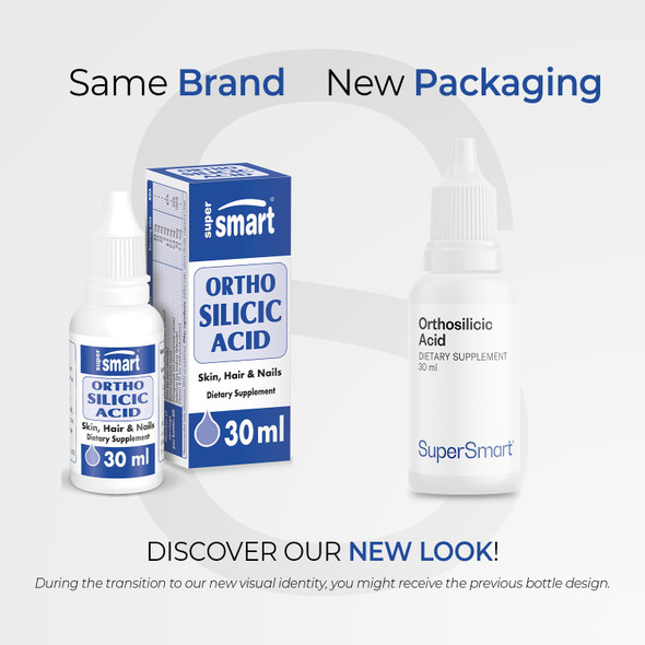 Supersmart  Orthosilicic Acid New Formula  Silicon Supplement  Complex with Minerals Vitamins  Boron  Hair Skin  Nails Vitamins  Bone  Joint Health  NonGMO  Gluten Free  30 ml
