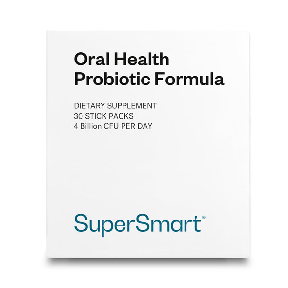 Supersmart  Oral Health  4 Probiotic Strains with Lactobacillus Reuteri  Rhamnosus to Boost Oral Care  Bad Breath Treatment  NonGMO  Gluten Free  30 Sticks
