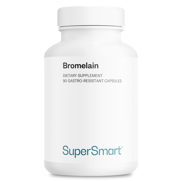 Supersmart  Bromelain 1500 mg 3000 GDU Per Day  Enzymes Extracted from Pineapple Roots  Anti Inflammatory Supplement  Digestive System Booster  NonGMO  Gluten Free  90 DR Capsules