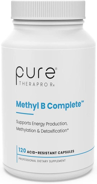 Methyl B Complete  120 Vegetable Capsules  B Vitamin Supplement for Optimal Methylation Support with Quatrefolic 5MTHF Active Folate Methylated B12 Coenzyme B2 B6  TMG  Non GMO  Lab Tested