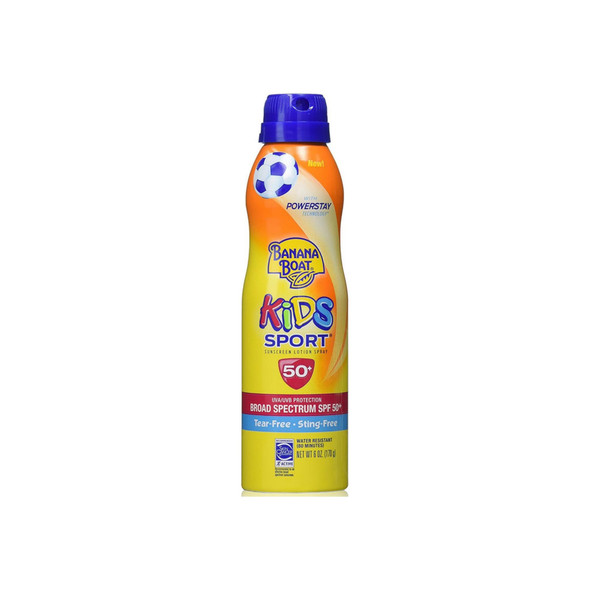 Banana Boat Kids Sport Continuous Sunscreen Lotion Spray SPF 50+ 6 oz