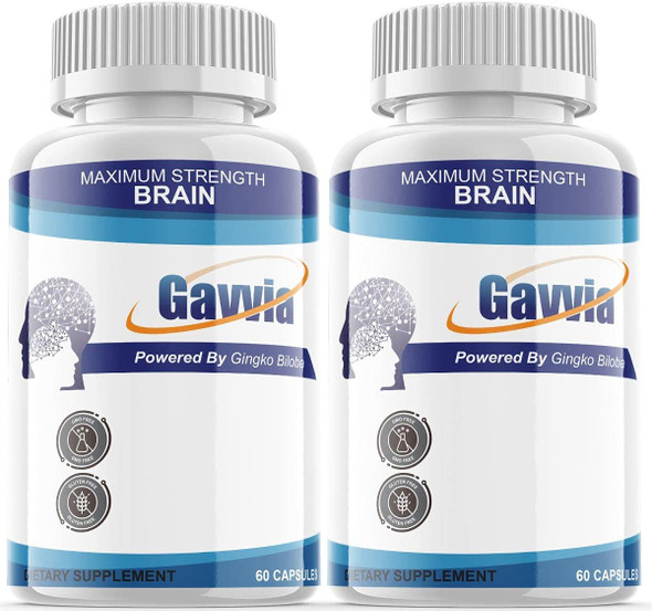 Gavvia Brain Nootropic Supplement Pills for Focus 2 Pack