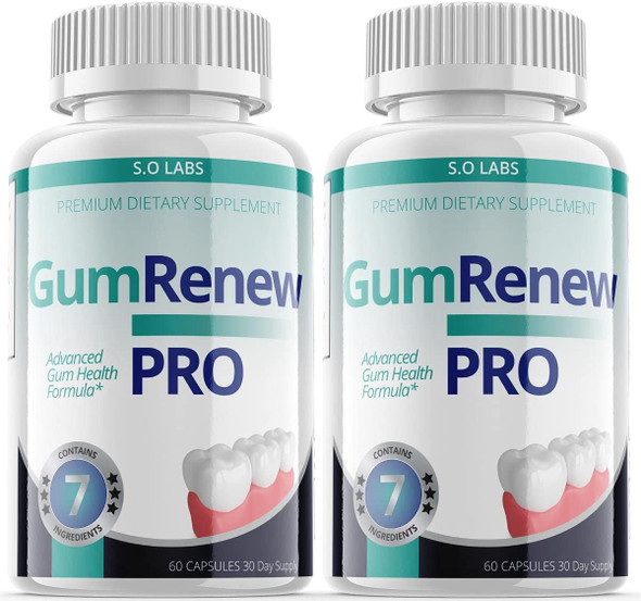 Gum Renew Pro Pills for Teeth Probiotics Advanced Health Formula Gumrenewpro Renewal Advacne Tooh Gumrenew for Gums 2 Pack
