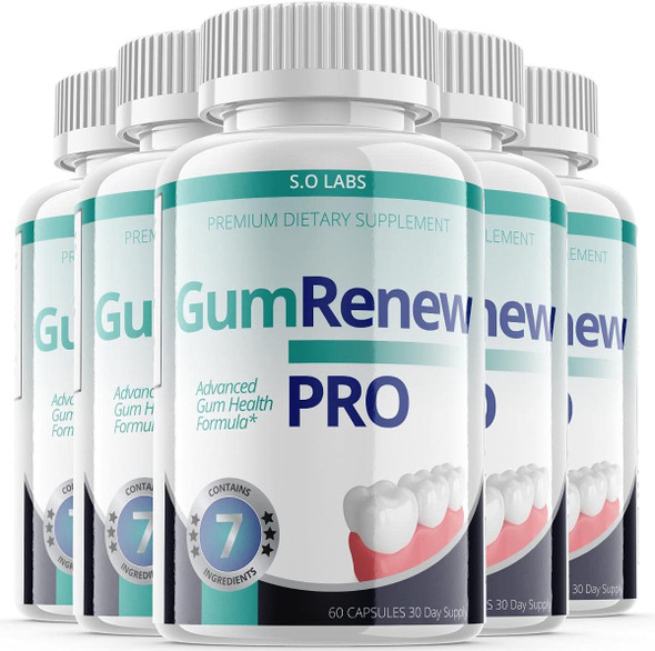 Gum Renew Pro Pills for Teeth Probiotics Advanced Health Formula Gumrenewpro Renewal Advacne Tooh Gumrenew for Gums 5 Pack