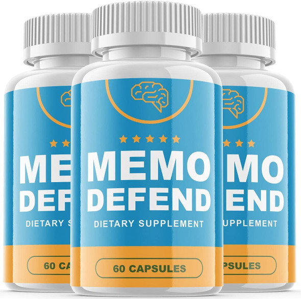 Memo Defend for Memory Supplement Pills 3 Pack