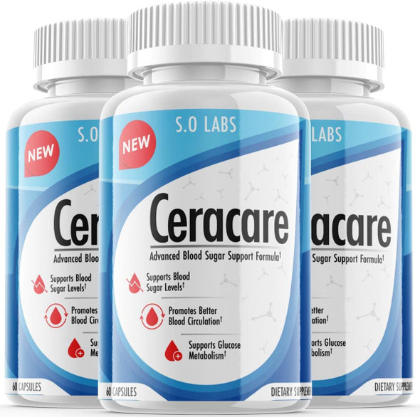 Official Ceracare  Advanced Blood Support Formula Ceracare Max Strength 3 Pack