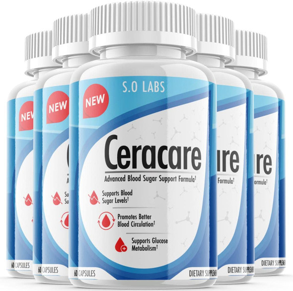 Official Ceracare  Advanced Blood Support Formula Ceracare Max Strength 5 Pack