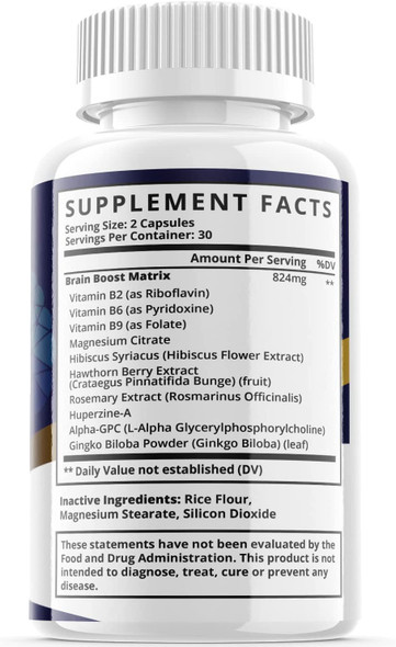 Retro X Focus Advanced Formula Nootropic Supplement Pills 1 Pack