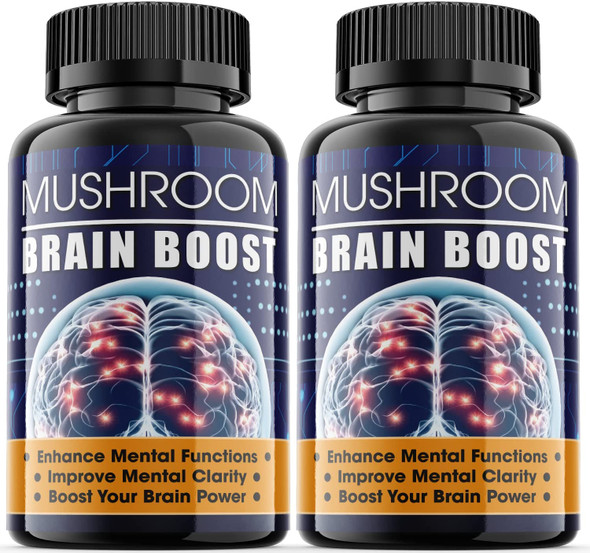 Mushroom Brain Boost Nootropic Pills 2 Pack